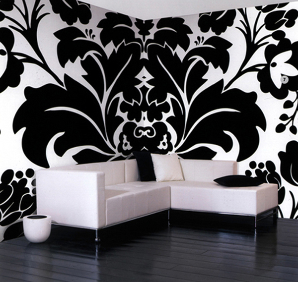 Черно-белые обои