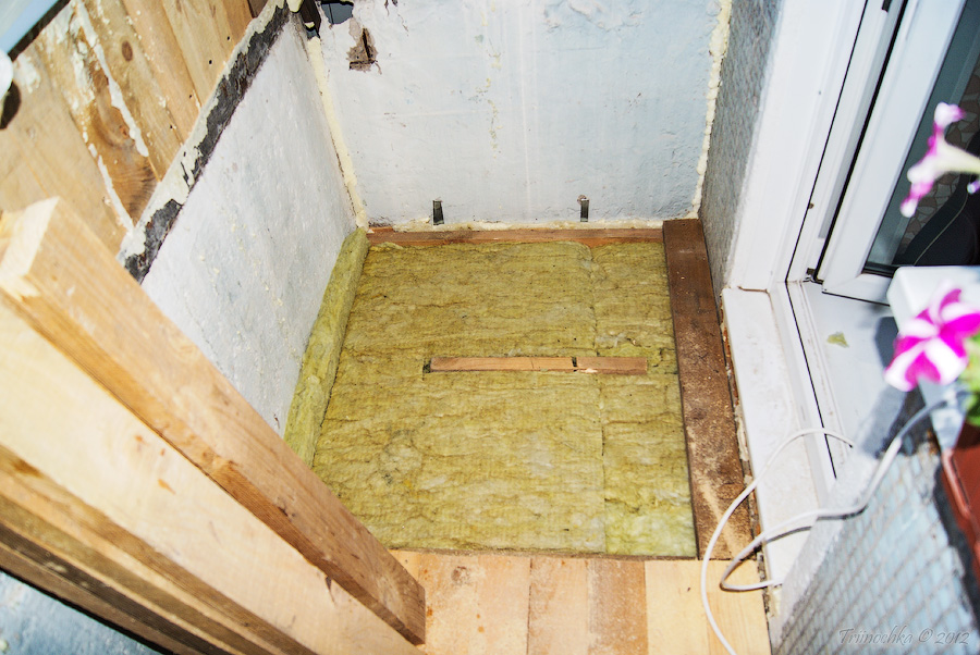 Утепление как поднятие поверхности лоджии