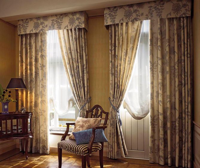 Занавески в гостинной