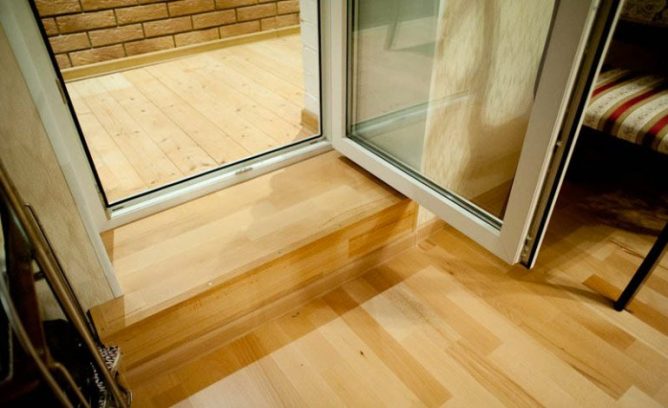 Деревянный порог