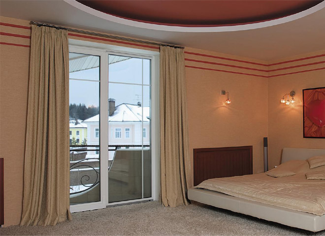 Двухстворчатые раздвижные двери