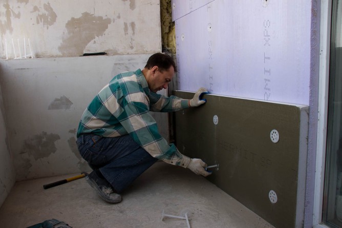 Утепление пенополистиролом