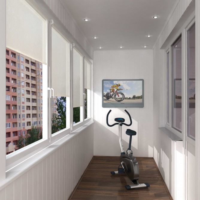 Спортзал на балконе