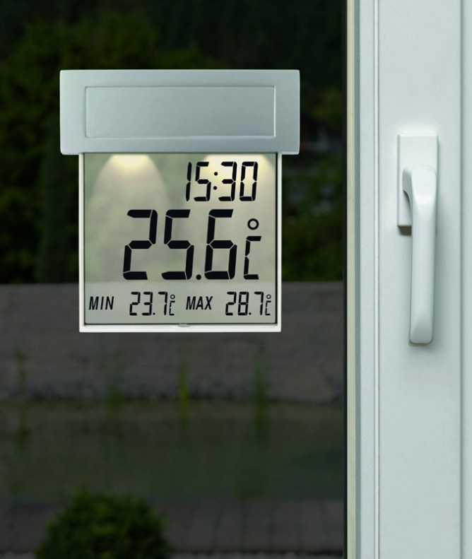 Цифровой оконный градусник