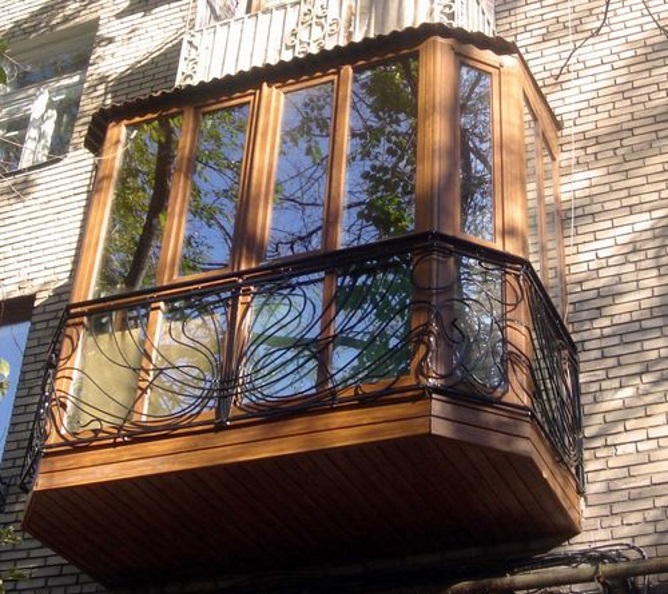 Вариант французского остекления