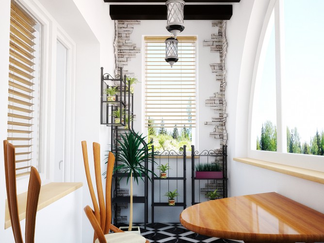 Визуальное увеличение площади балкона