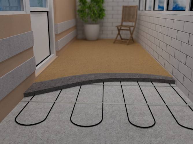 Теплый пол на балконе