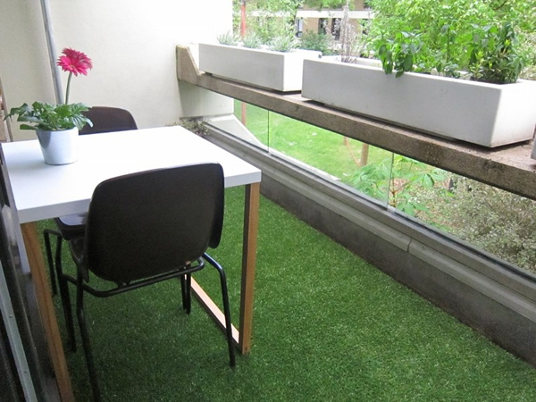 Имитация зелени на полу